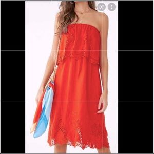 Forever21 floral embroidered dress